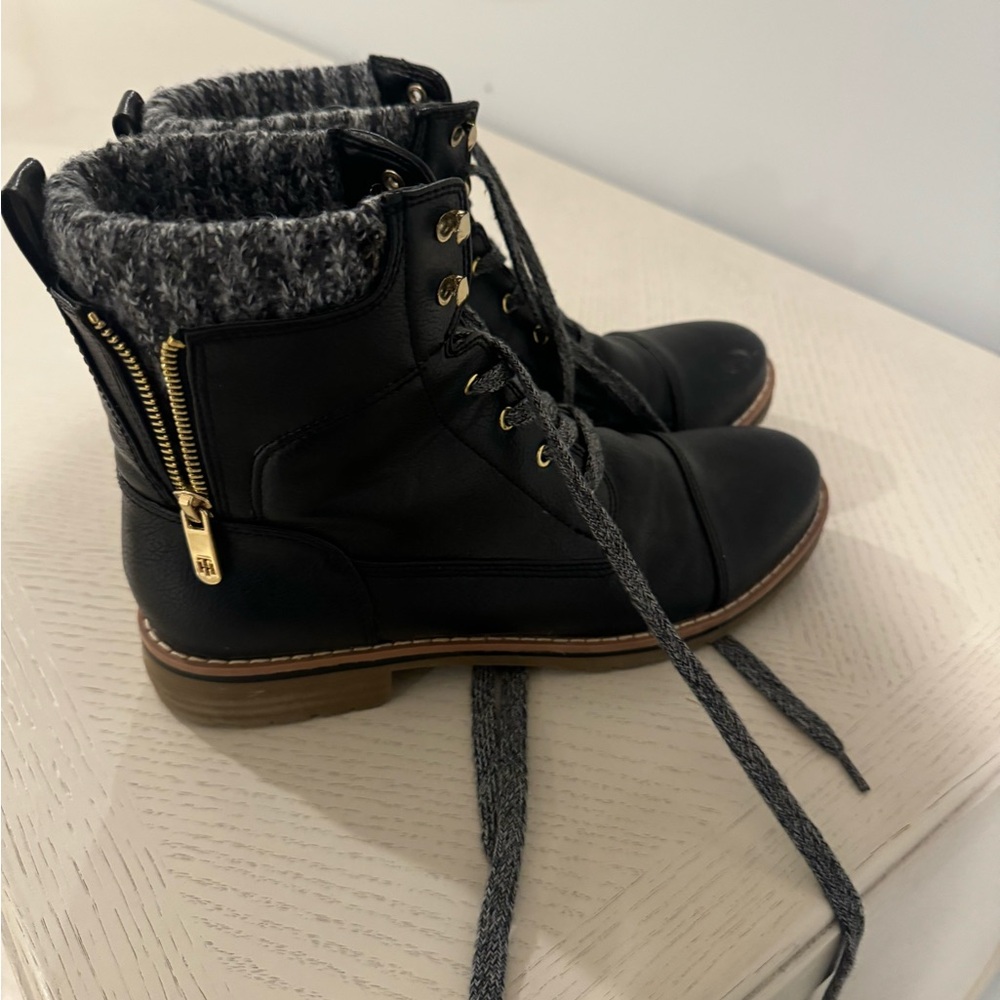 Tommy hillfiger combat boots